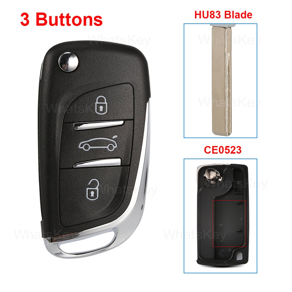 

CE0536 Для Peugeot 207 307 407 107 306 308 508 408 Модифицированный откидной пульт дистанционного ключа автомобиля для Citroen С2 С3 C4 С5 C6 Xsara Berlingo