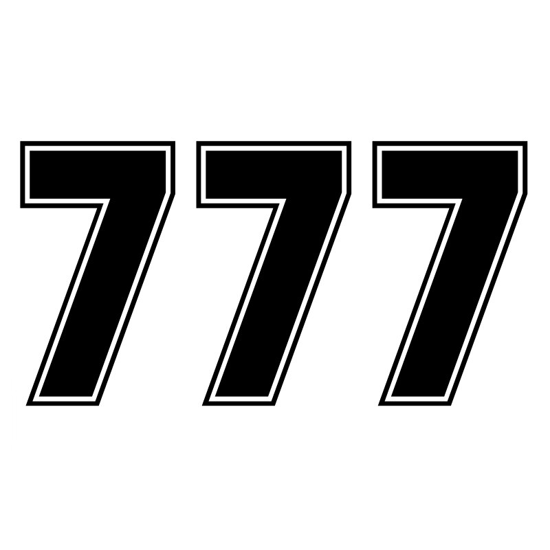 

30085#наклейки на авто Цифра 777 водонепроницаемые наклейки на машину наклейка для авто автонаклейка стикер этикеты винила наклейки стайлинга автомобилей украшения на бампере автомобиля несколько размеров без фона