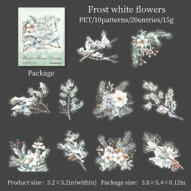 

Набор стикеров JIANWU Winter Flower Dream Series