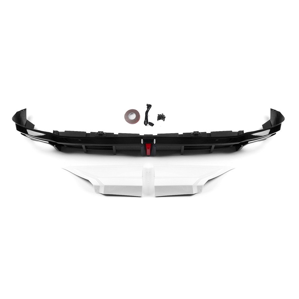 

YOFER диффузор заднего бампера со светодиодным стоп-сигналом для Honda Civic 11th 2022-2025 задний багажник боковой спойлер сплиттер угловая крышка