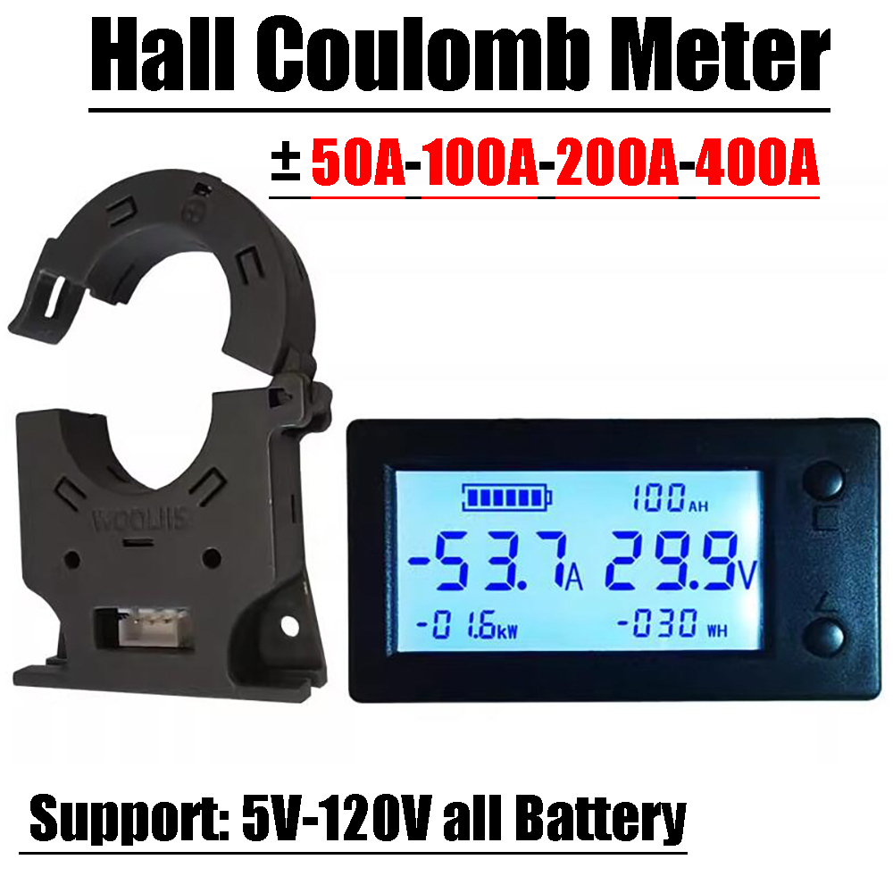 

Bluetooth Кулоновый измеритель Холла DC 12-60В
