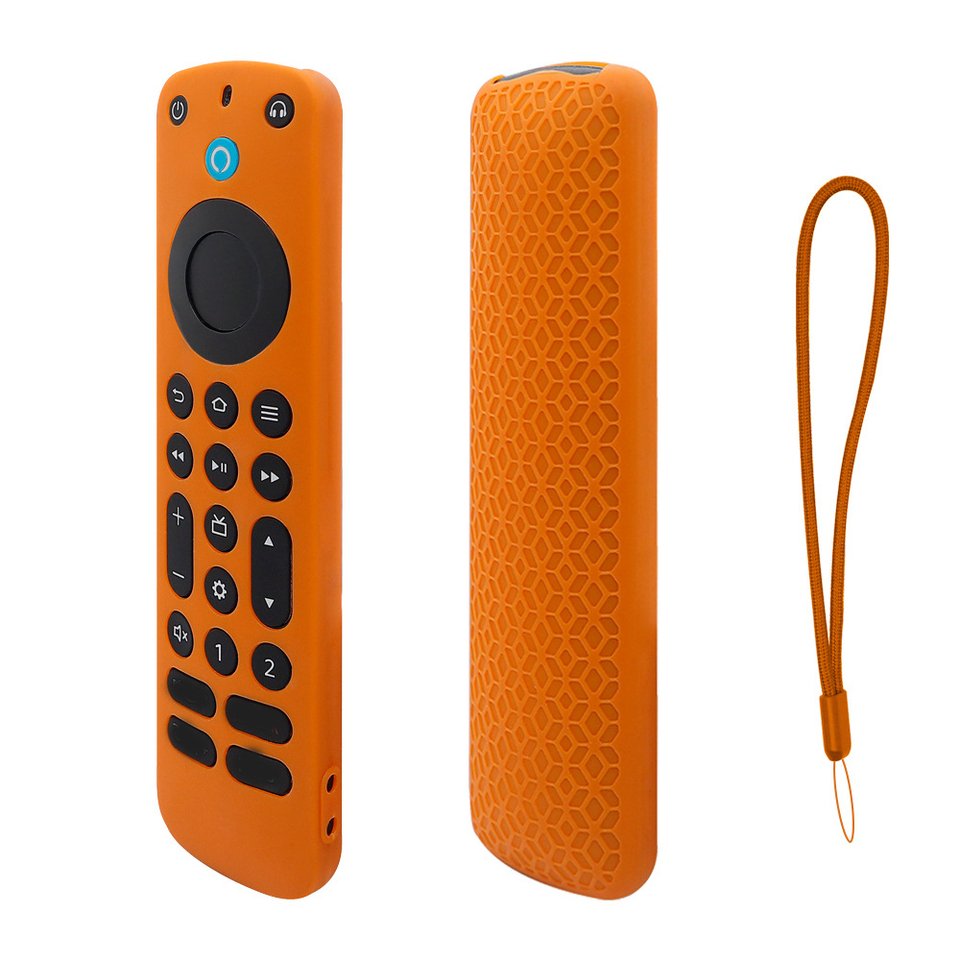 

Силиконовый чехол для пульта дистанционного управления, замена для Alexa Voice Remote Pro 2022, чехол для пульта дистанционного управления с защитой от потери телевизора