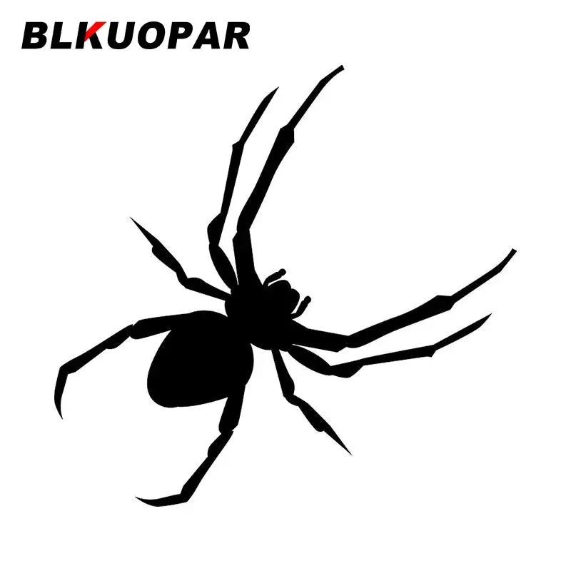 

BLKUOPAR для автомобиля с силуэтом паука, наклейки на заказ, устойчивые к царапинам виниловые наклейки, модный автомобильный Стайлинг, виниловая автомобильная пленка