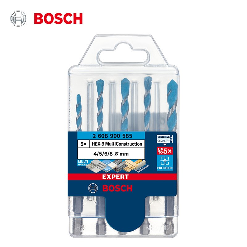 

Сверла шестигранные Bosch EXPERT 5 шт. (4-8 мм) - твердосплавные для металла/дерева/бетона
