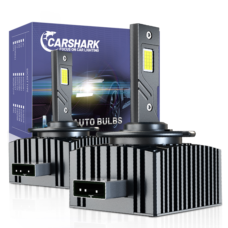 

Carshark 110 Вт Светодиодные Лампы Для Фар D1S D2S D3S D4S D5S D8S HID Canbus, Совместимые С Чипом 4575 CSP 6000K 40000LM