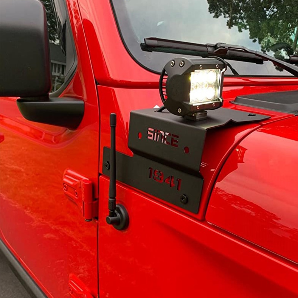 

2 шт. крепление для автомобиля, рабочий светильник, кронштейн для Jeep Wrangler JL 2018-2021 и Гладиатор JT, кронштейн для колонны, аксессуары для стойки световой кронштейн для кронштейна jeep wrangler для кронштейна j