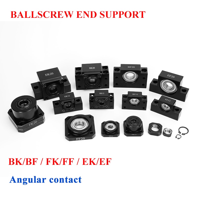 

Шариковый винт торцевой поддержки BK12 BF12 FK12 FF12 BK15 BF15