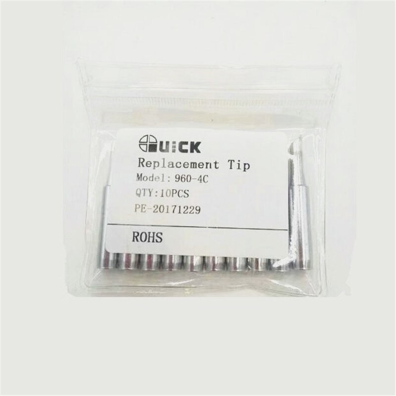 

10 шт. оригинальные быстрые наконечники 960-4C QSS-T-4C QUICK TS1100 236 969 967 наконечник паяльника в форме подковы