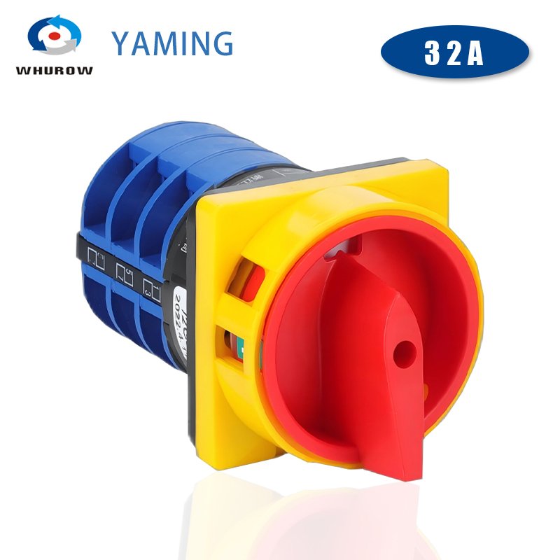 

LW26-32/3GS от производителя Блокировка подставки ВКЛ-ВЫКЛ 3 позиции 32A 690 В моторизованный роторный кулачковый переключатель Электрический переключатель