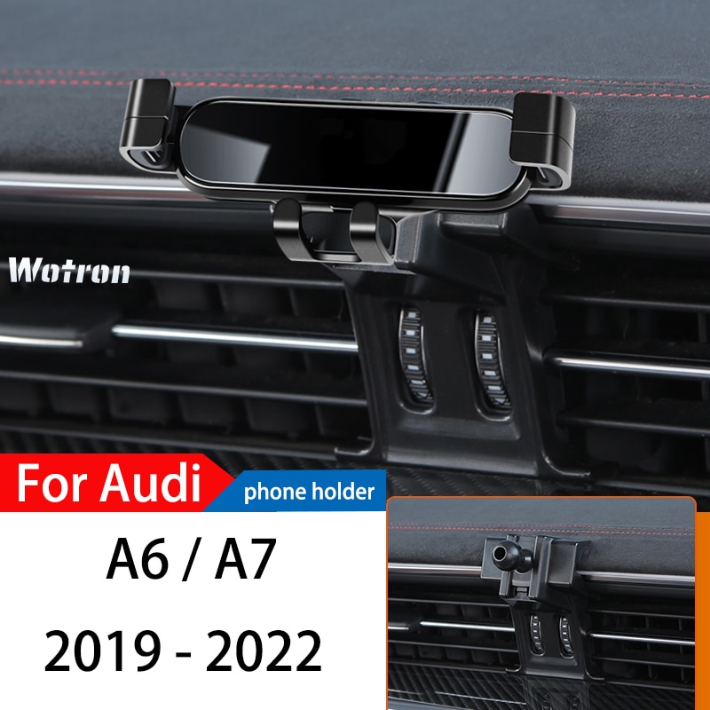 

Автомобильный держатель телефона для Audi A6 A7 2012-2022 C7 C8 PS, специальный гравитационный навигационный кронштейн для мобильного телефона, вращающаяся на 360 градусов подставка