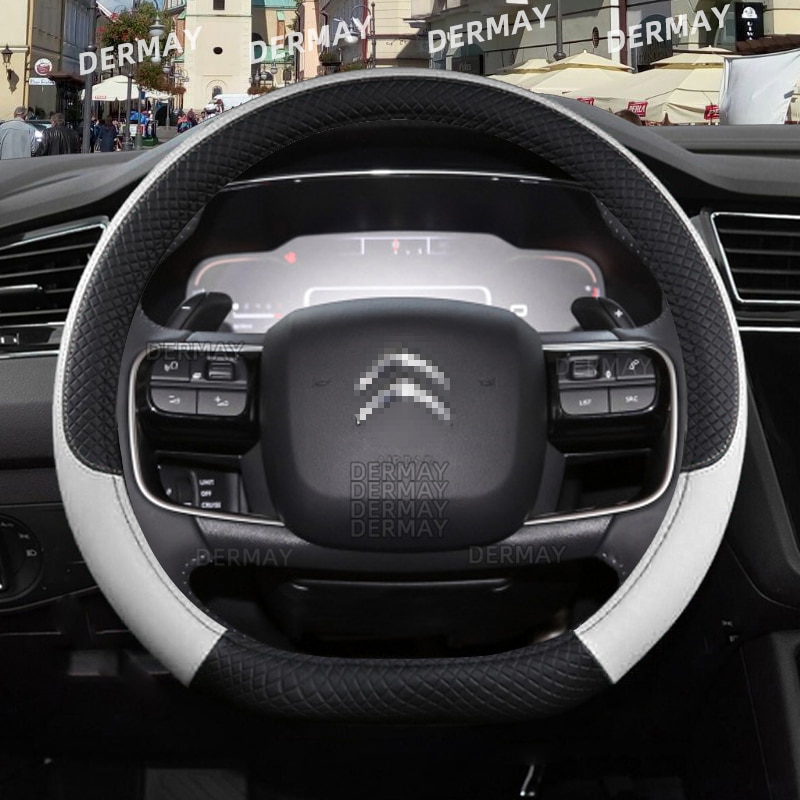 

Чехол на руль для Citroen C4 Picasso C4 Grand Picasso Aircross Cactus, противоскользящие автомобильные аксессуары из искусственной кожи