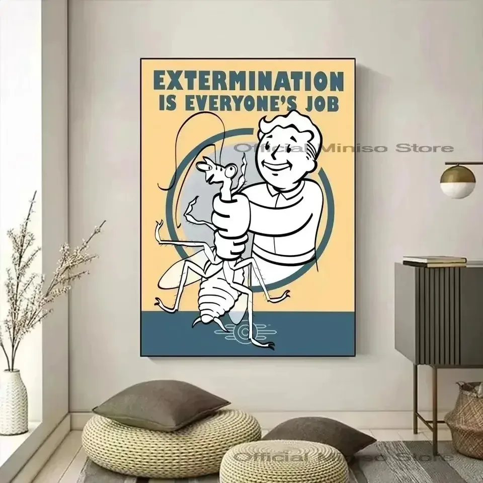 

Fallouts Vault Boys, Горячий Игровой Постер, Печать На Холсте, Современный Стиль, Домашний Декор