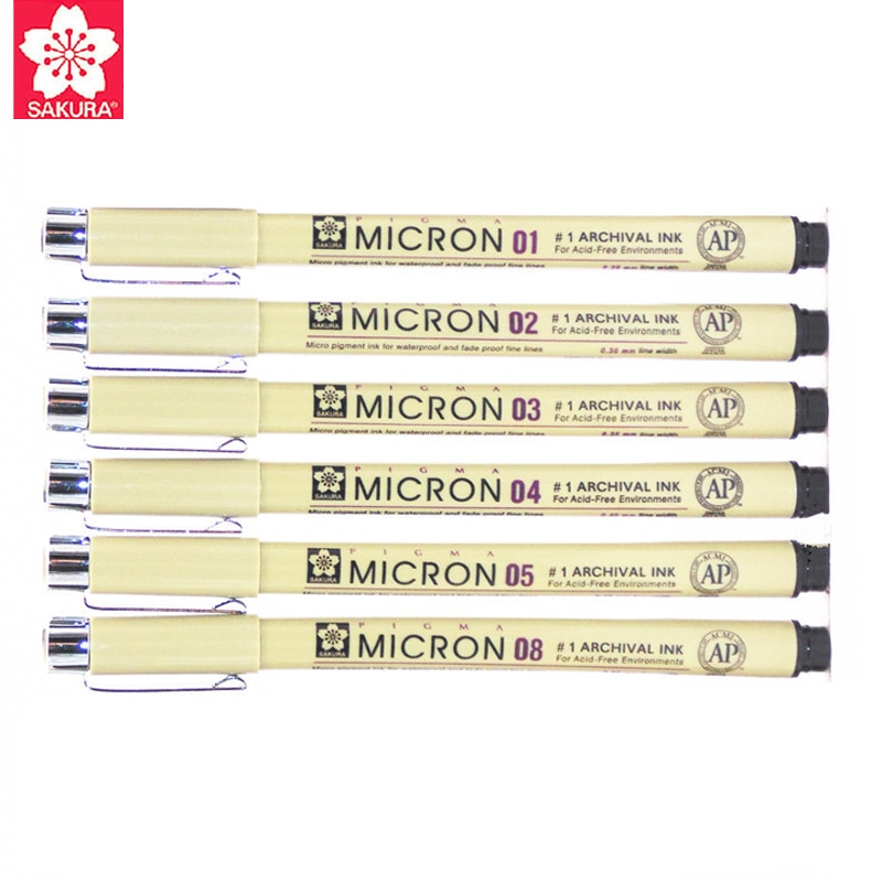 

Набор маркеров Pigma Sakura Micron 6шт