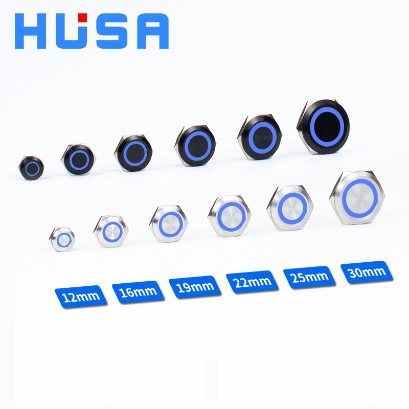 

Металлический переключатель HUSA 12 мм двухцветный