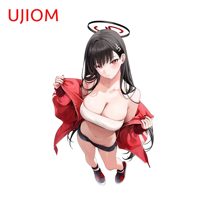 

Наклейка на стену UJIOM 13 см × 8 см с голубым архивом Tsukatsuki Rio, привлекательное аниме, яркий декор для кухонного шкафа