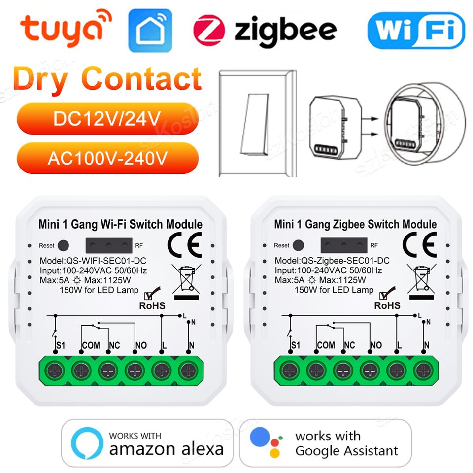 

Tuya ZigBee3.0 Wi-Fi умный переключатель для умного дома