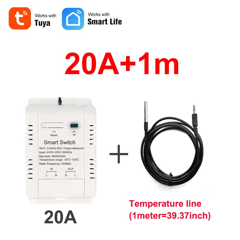 

Интеллектуальный термостат Tuya 20A 4000W