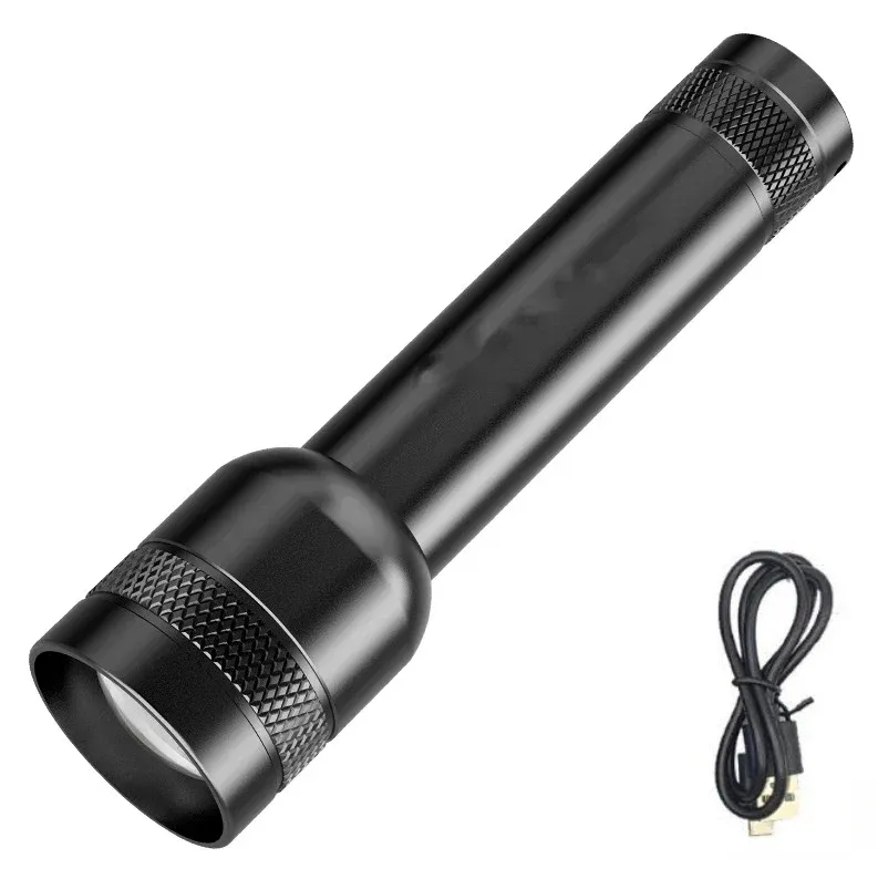 

POCKETMAN Телескопический USB фонарик черный