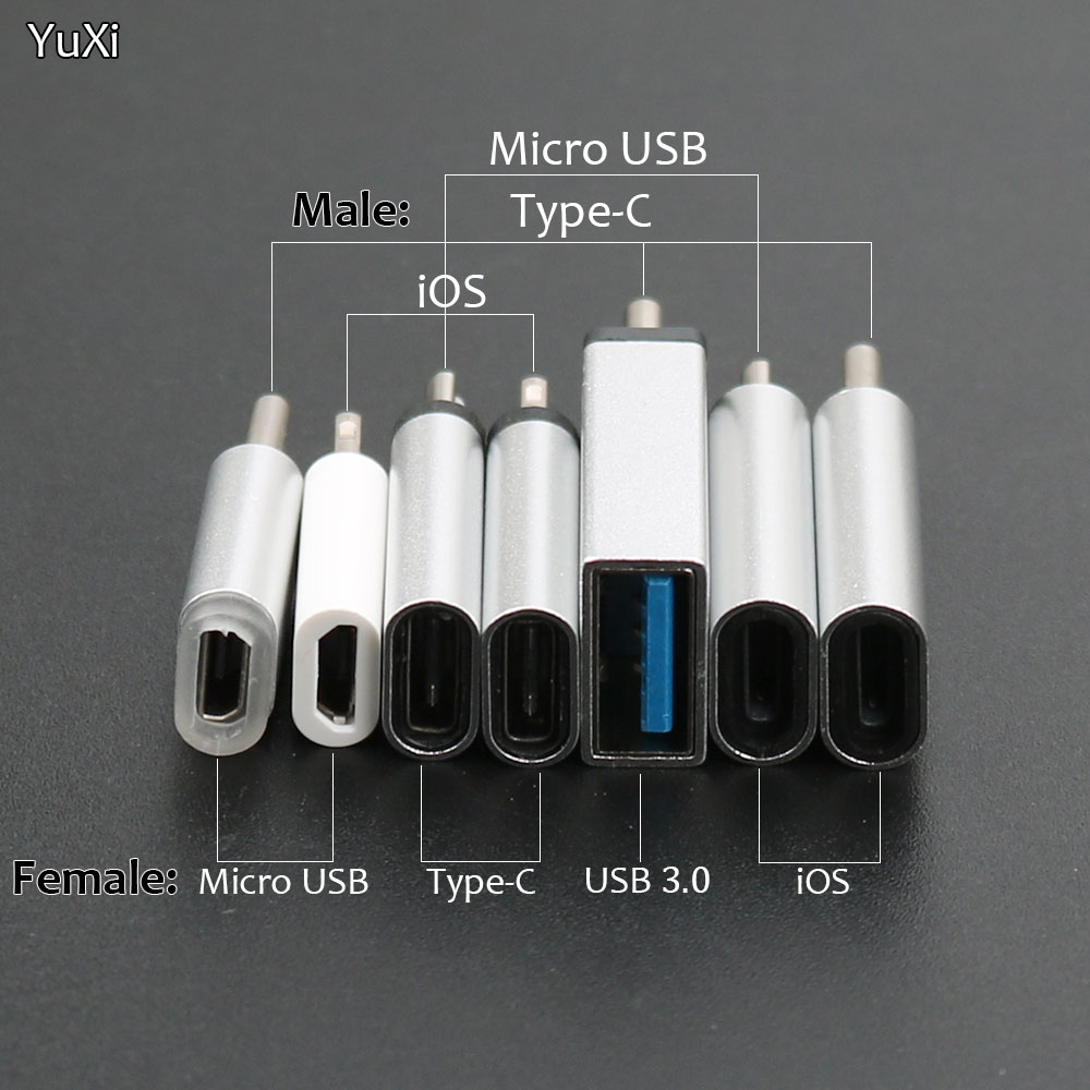 

YUXI кабель для iPhone/Android Micro USB Type-C к USB 3.0