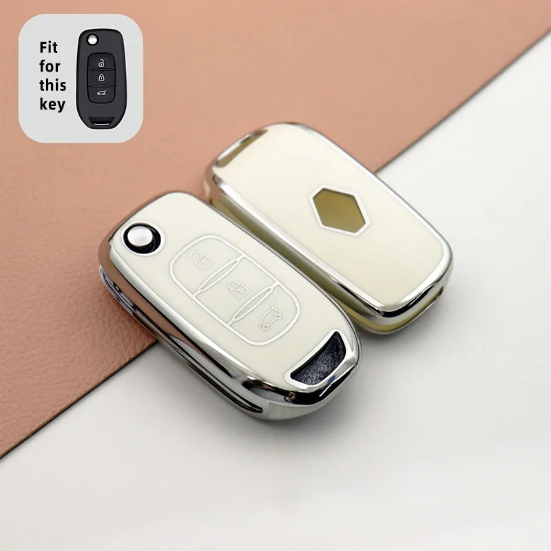 

Чехол-книжка из ТПУ для Renault Kwid 2023 Kadjar Captur Megane Sandero Stepway Logan Clio 5 2022 Arkana 2020 2021