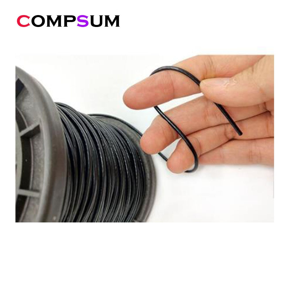 

Стальной гибкий трос Compsum, черный, 1,5 мм