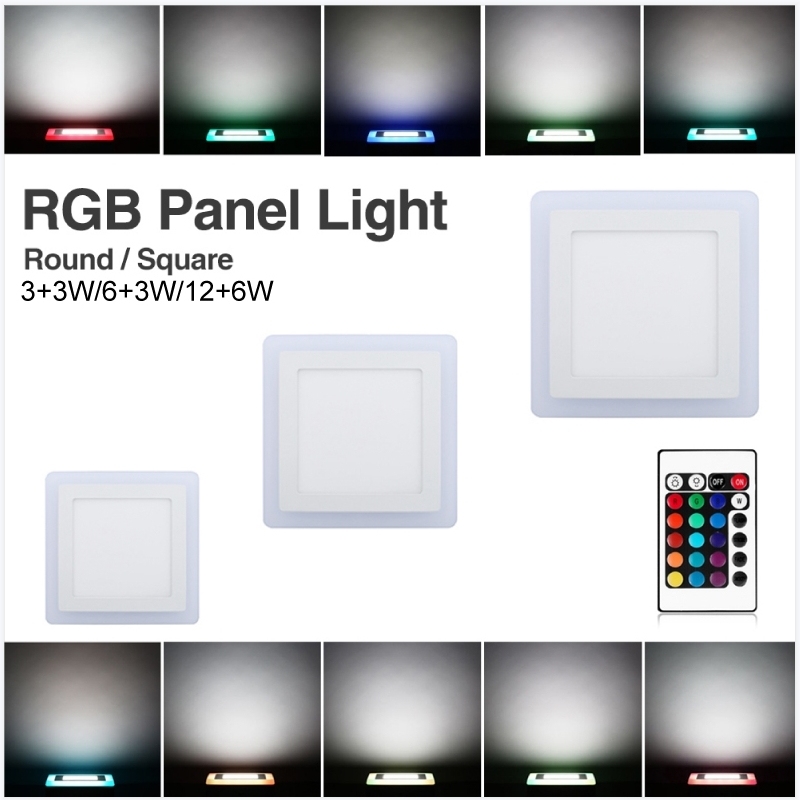 

HAILEEYOUNG LED панель светильник RGB+белый 6-24Вт