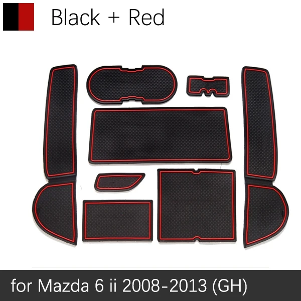 

Противоскользящие резиновые коврики для Mazda 6 2008 ~ 2013 GH, коврики для ворот, 2009 2010 2011 2012 Седан, универсал, стикер для аксессуаров, автостайлинг