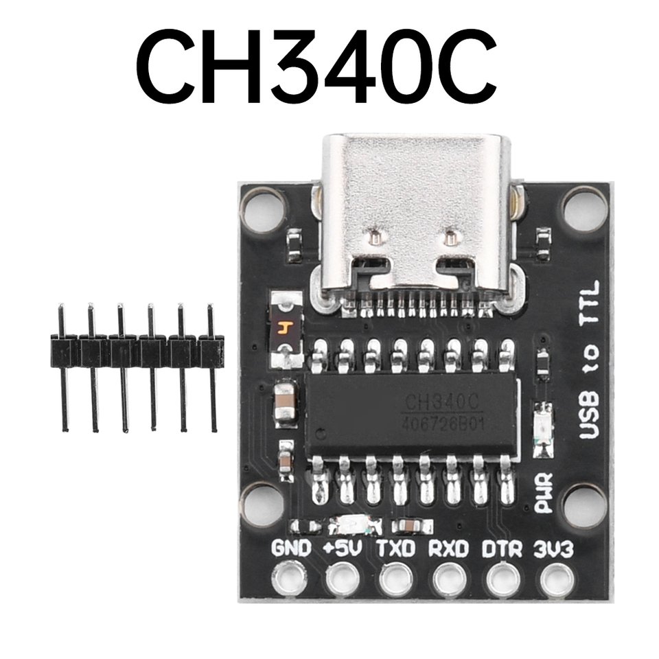 

Последовательный преобразователь USB в TTL MSOP10, преобразователь USB в TTL модуль CH340E/CH340C/CH9340C, интерфейс TYPE-C