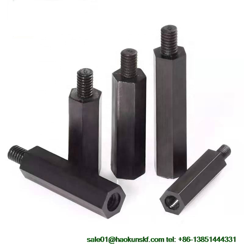 

20 шт. 50 шт. M2/M2, 5/M3/M4 * L + 6 мм резьба черный Шаг Винт пластик для печатной платы фиксированные нейлоновые стойка-распорка