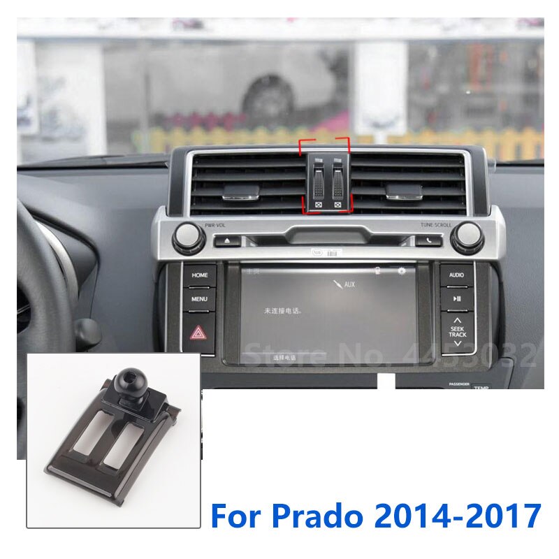 

Автомобильный держатель для телефона, специальные крепления для Toyota Prado tx vx txl sx, GPS, поддерживающий фиксированный кронштейн, основание 17 мм, аксессуары 2014-2021