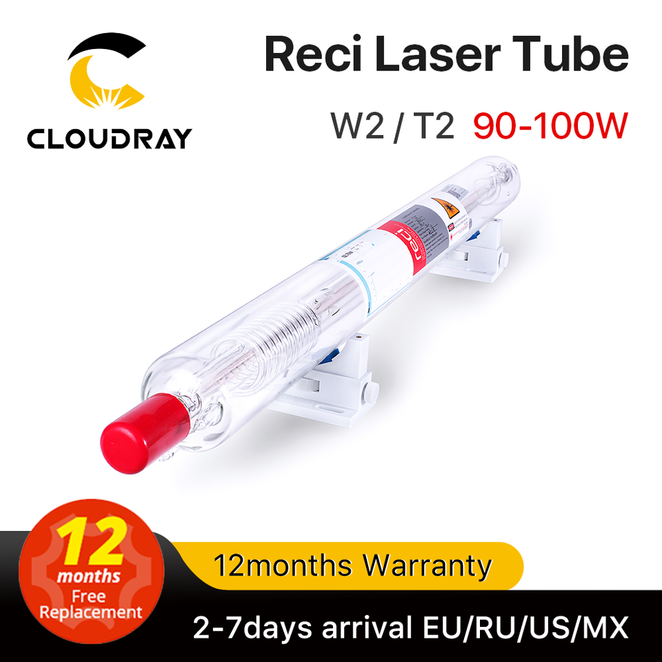 

Cloudray Reci W2/T2 90Вт-100Вт CO2 лазерная трубка