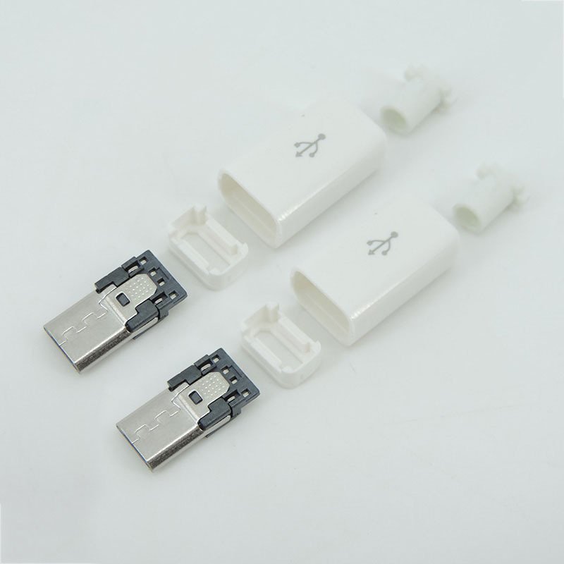 

4 в 1 «сделай сам», белый, черный, Micro USB, 5PIN, тип сварки, штекерные разъемы, крышка зарядного устройства, 5P USB, хвостовой порт для зарядки, розетка L1