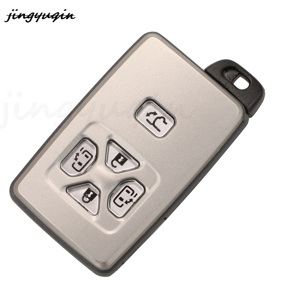 

Jingyuqin 4/5 кнопочный умный БЕСКЛЮЧЕВОЙ корпус Fob для Toyota Ноя Voxi Alphard Estima Vellfire умная карта чехол для дистанционного ключа от машины