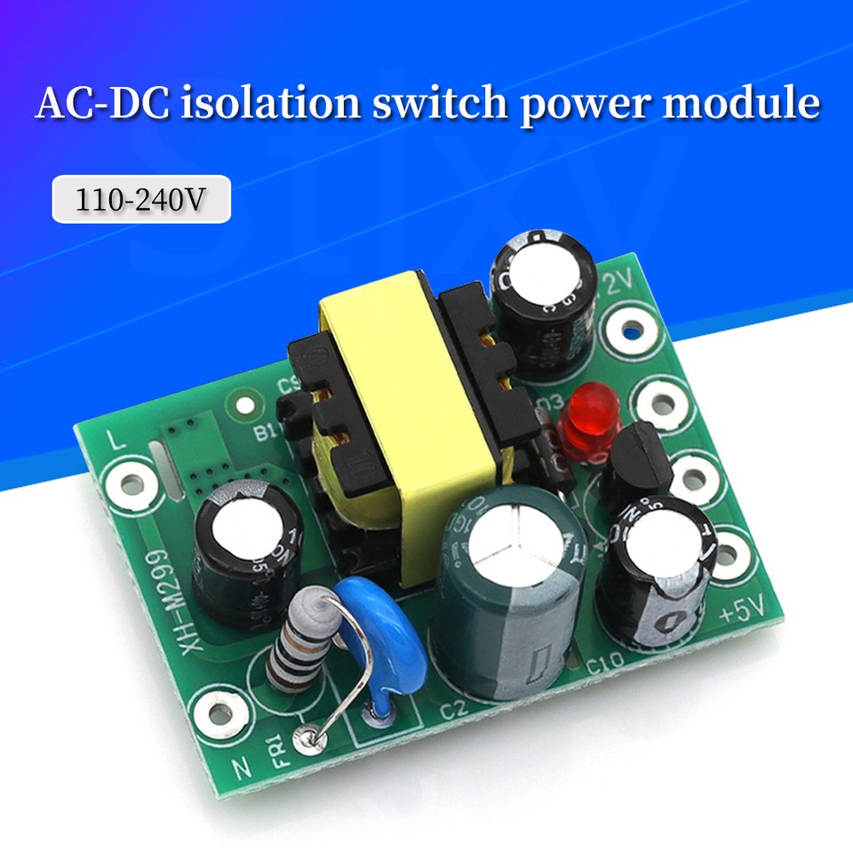 

1-5 шт. AC-DC 110-220 В модуль импульсного источника питания AC-DC изолирующий входной выход 5 В/12 В/100 мА/500 мА