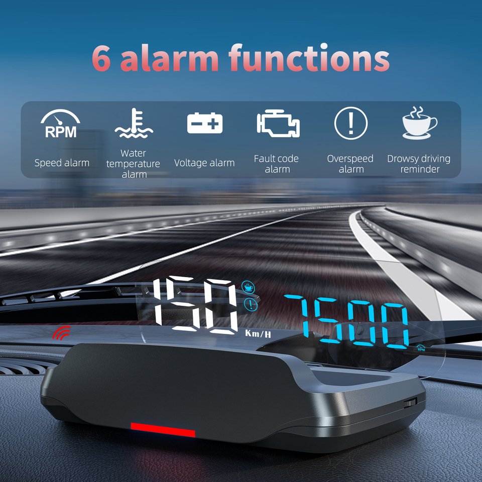 

C7B Auto OBD2 Проекционный дисплей Авто электроника HUD Дисплей проектора Цифровой автомобильный спидометр Аксессуары Компас Температура воды