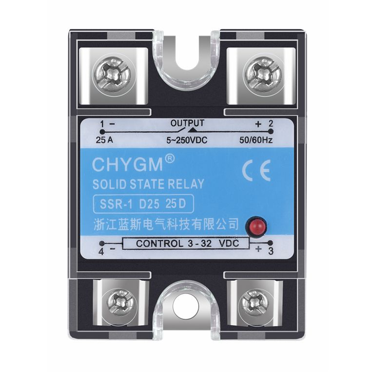 

SSR-10DD/25DD/40DD/50DD/60DD/75DD/80DD/90DD Однофазное твердотельное реле DC SSR 5-220VDC 3-32VDC твердотельное реле