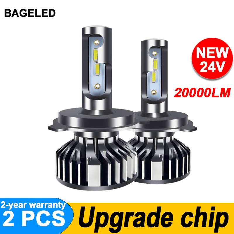 

BAGELED CSP H7 Светодиодный автомобильный фонарь H4 Светодиодная лампа H1 H3 HB3 9005 светодиодная фара 9006 hb4 H11 Светодиодная фара 20000LM 24V Лампы для автомобильных фар