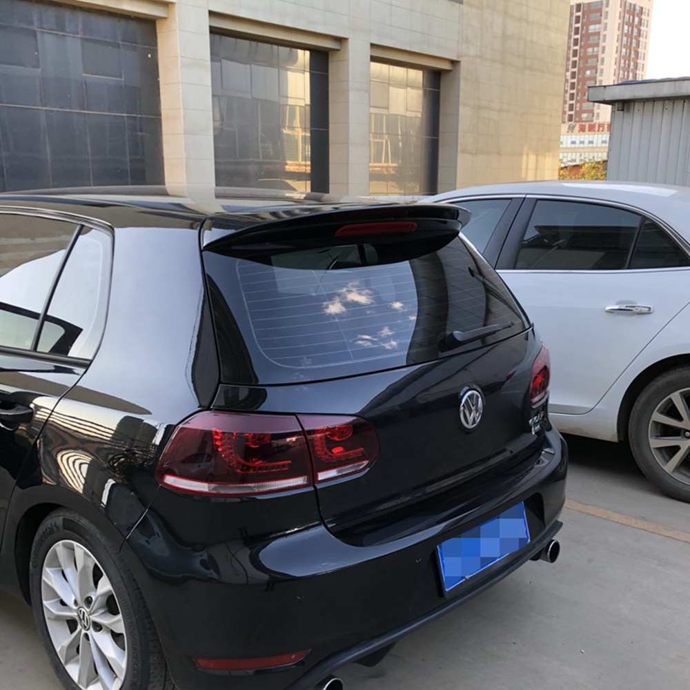 

Для Volkswagen VW Golf 6 2010 2011 2012 2013 Горячий АБС-пластик Заднее крыло багажника на крышу Неокрашенный праймер Задний спойлер Автомобильные аксессуары