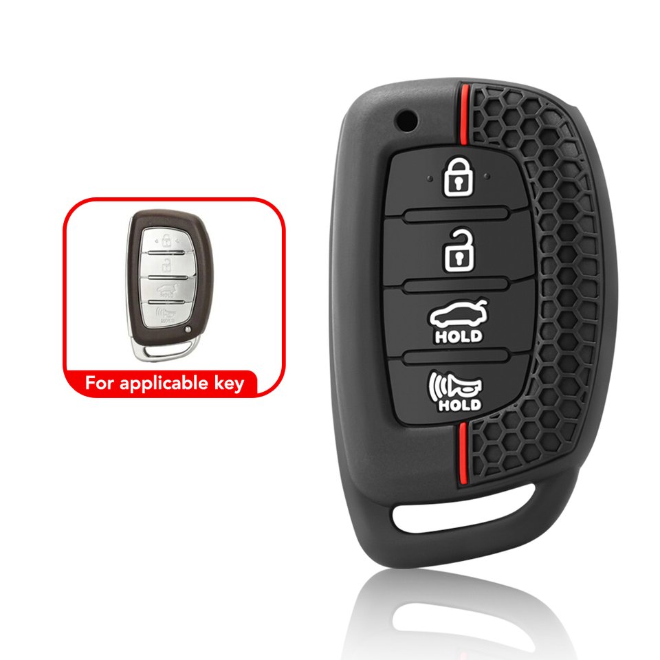 

Силиконовый Чехол Для Ключей Hyundai Smart Car Key, Совместимый С Creta Ix35 Ix45 I10 I30 I40 Tucson Santa Fe Rena Sonata Ela...