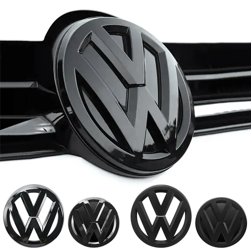 

VW Golf 7 2014-2017 Хромированная Эмблема Для Решетки Радиатора 137 Мм X 2 + Эмблема На Крышке Багажника 115 Мм
