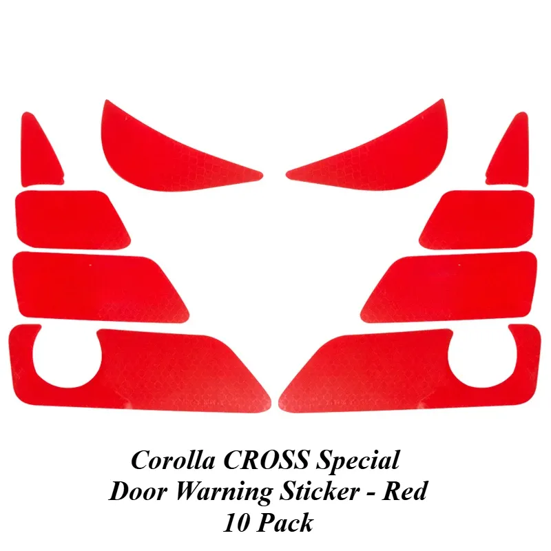 

Светоотражающая Предупреждающая Наклейка для Toyota Corolla CROSS door, модификация интерьера