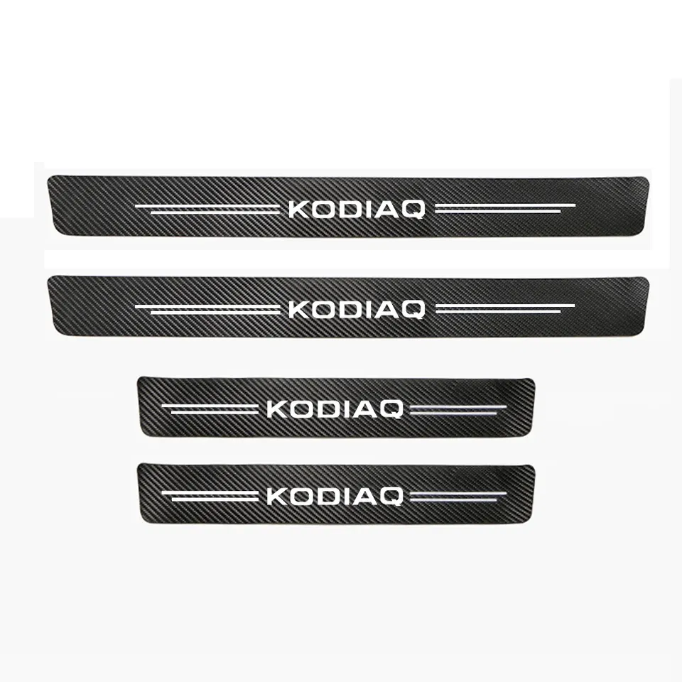 

4 шт., декоративные наклейки на пороги SKODA KODIAQ