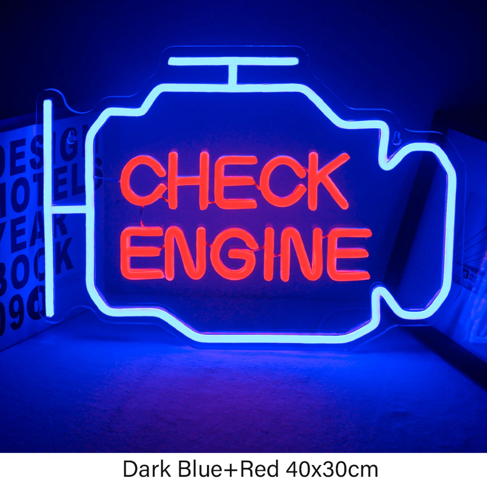 

Неоновая вывеска Check Engine ineonlife