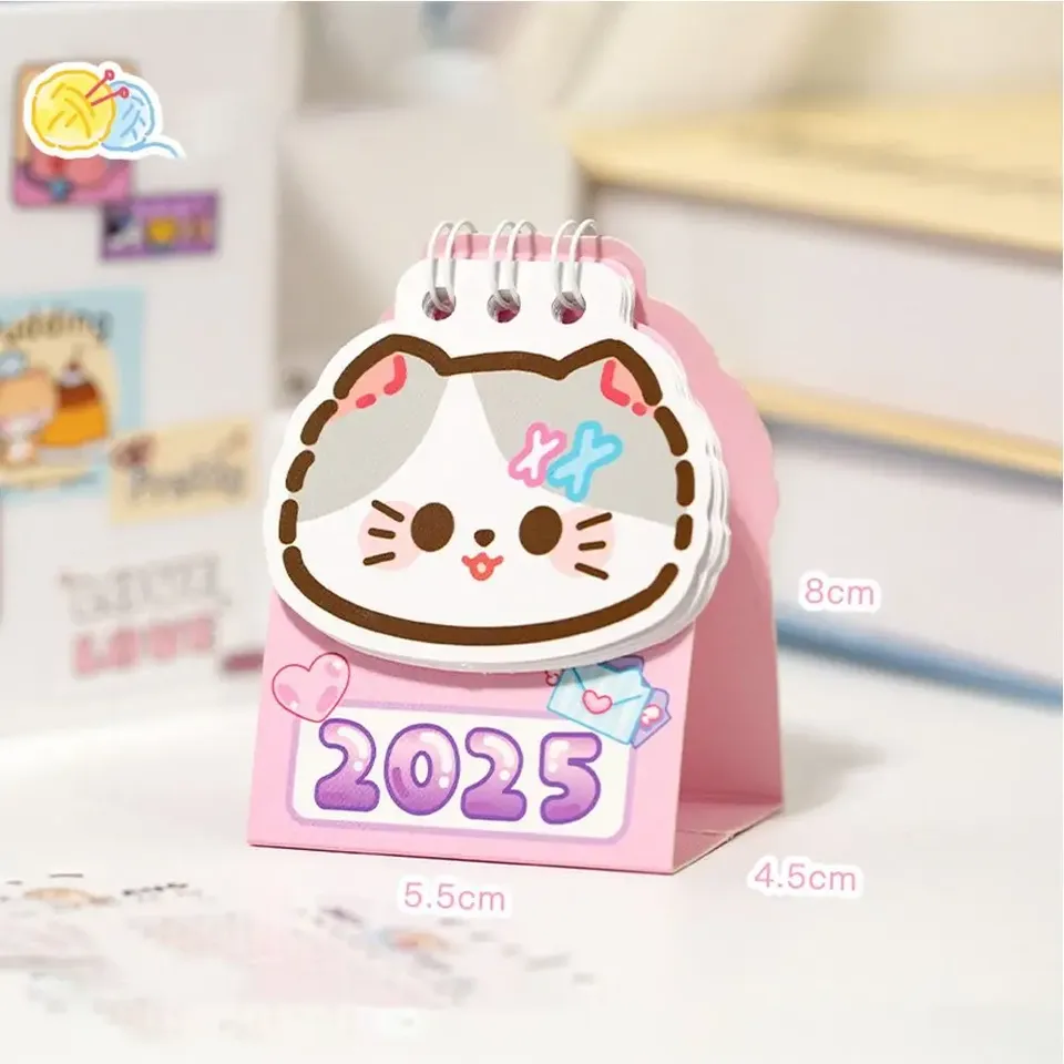 

Мини-календарь на 2025 год с котом