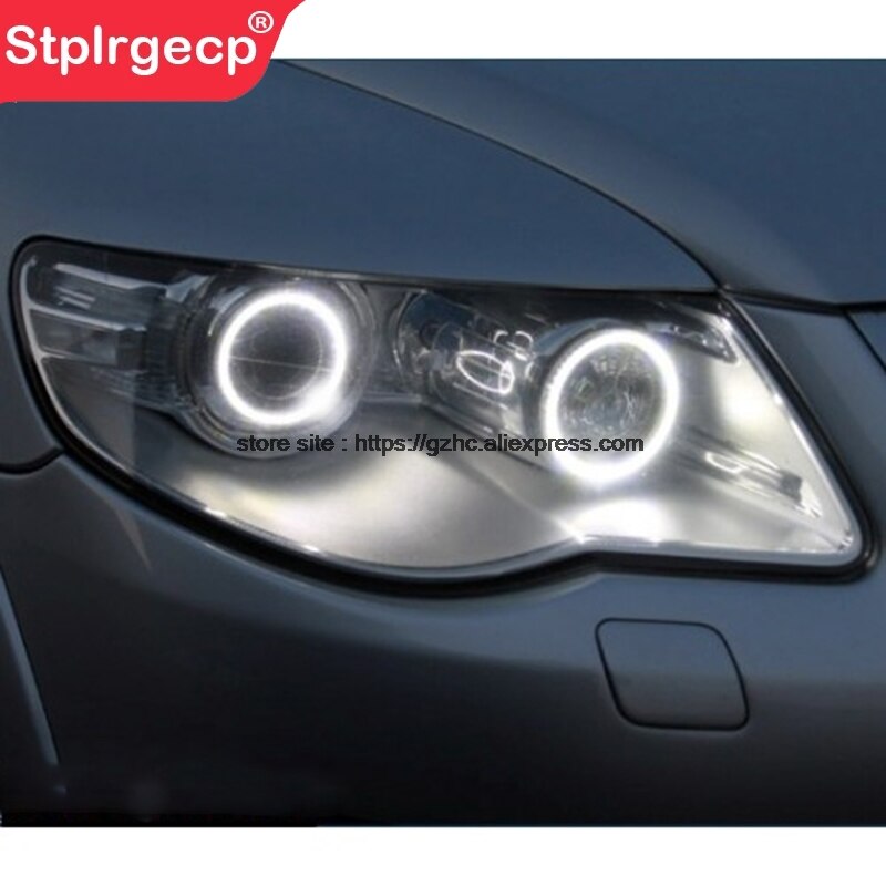 

Для Volkswagen VW Touareg 2007 2008 2009 2010 сверхъяркий дневной свет светильник DRL CCFL ангельские глазки комплект демонических глаз теплое белое кольцо