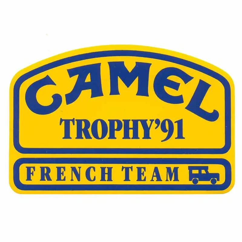 

13 см наклейка Camel Trophy для автомобильных наклеек, аксессуары, чехол, царапины, индивидуальный, внешние детали, украшение