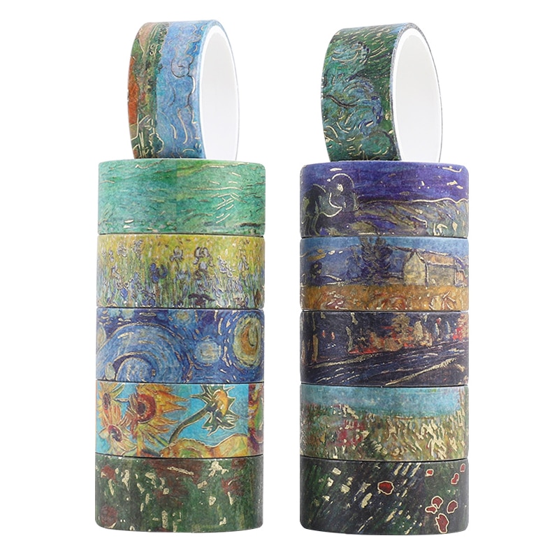 

Декоративный скотч "Washi Tape Set" золотого цвета
