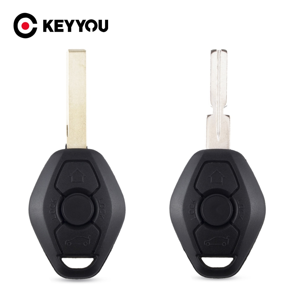 

KEYYOU 3 пуговицы замена для BMW E38 E39 E46 EWS Системы ключ чехол брелока Дистанционного Управления дистанционный ключ дистанционного Fob ключа автомобиля в виде ракушки покрытие автомобиля ключ чехол