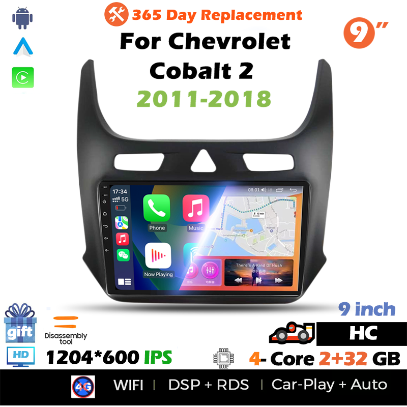 

QSZN для Chevrolet Cobalt 2 2011-2018 2 din Android 12,0 автомобильный радиоприемник мультимедийный видеоплеер GPS-навигация 4G Carplay головное устройство
