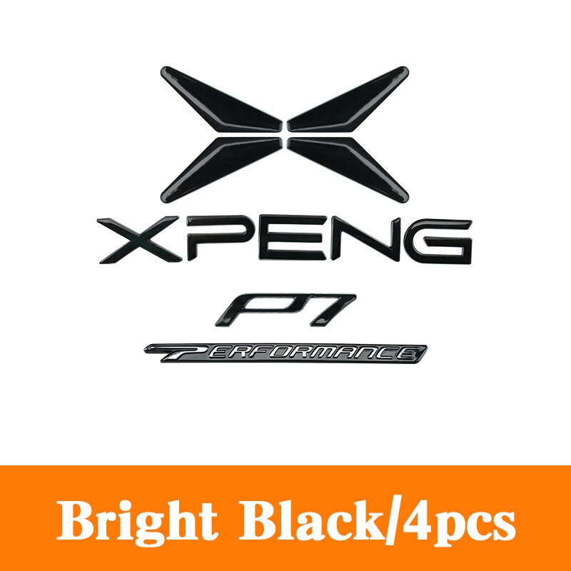 

Автомобильный логотип для Xpeng XiaoPeng P7 G3i 2019-2022, передние и задние трехмерные декоративные аксессуары из алюминиевого сплава